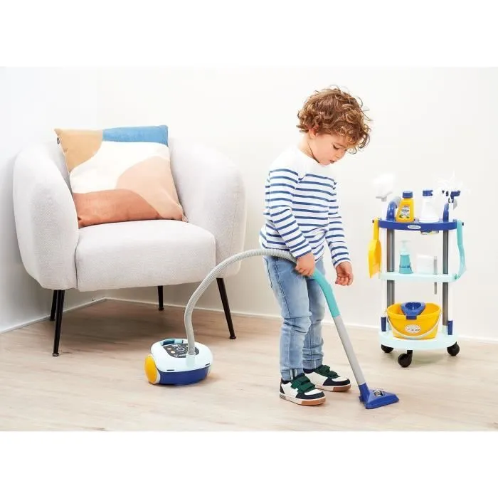 Chariot ménage + aspirateur - ECOIFFIER - 2774 - Faire le ménage devien un plaisir-2