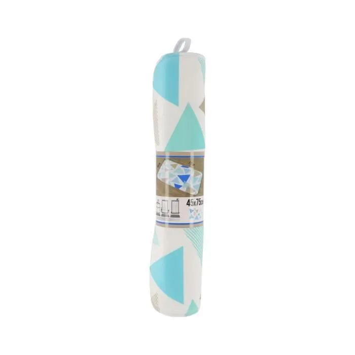 TENDANCE - Tapis de salle de bain en Microfibre 45 x 75 cm déco Geometrik-2