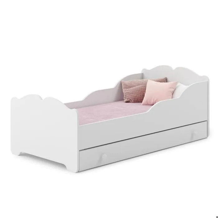 Lit enfant complet ANNA 70 x 140 cm + sommier + matelas + tiroir-1