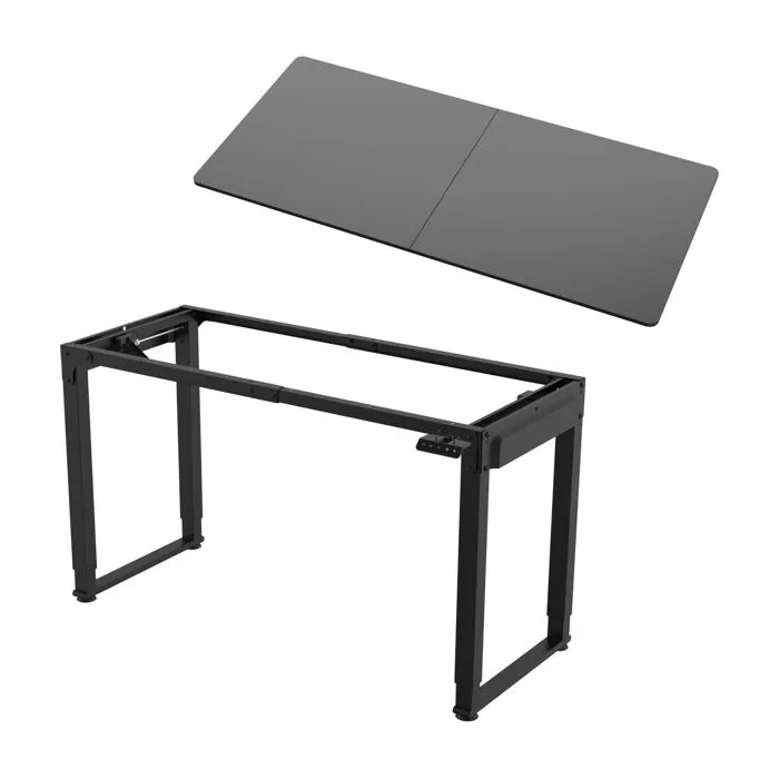 Bureau électrique à hauteur réglable Kirkkonummi 160 x 75 cm noir-1