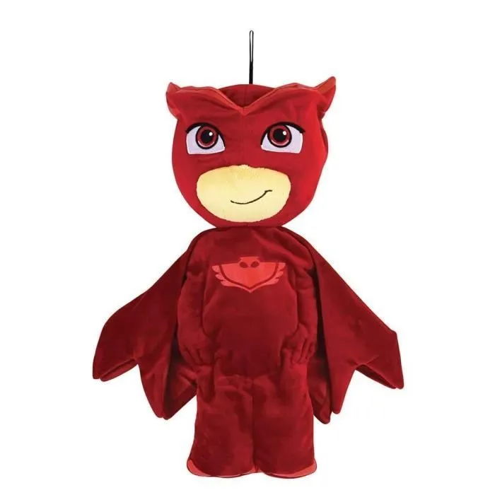 Jemini Pyjamasques peluche range pyjama rouge (forme personnage)-1