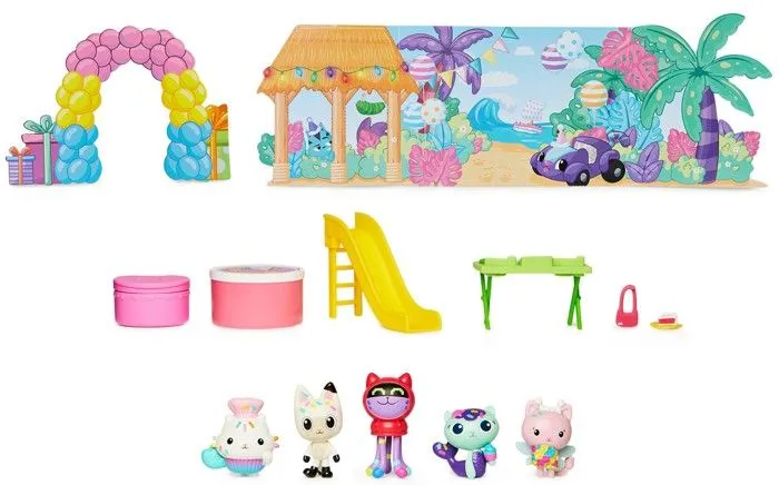 Gabby's Dollhouse Birthday Kit Pando Paws figurines + accessoires-3