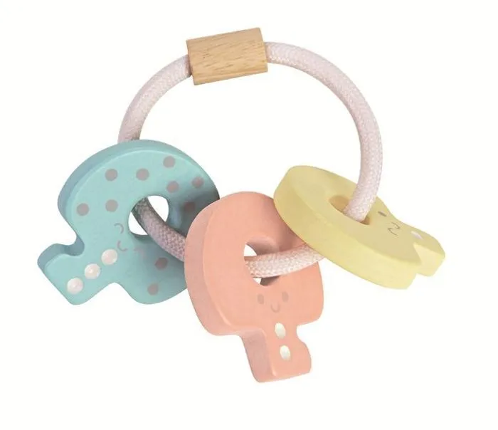 Plan Toys - Hochet clés pastel - TROUSSELIER-1