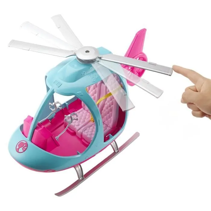 BARBIE Hélicoptère 2 places avec hélice rotative - 41 cm-2