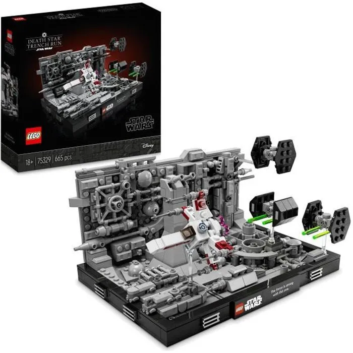 LEGO® Star Wars 75329 Diorama de la Poursuite dans les Tranchées de l’Étoile de la Mort-0