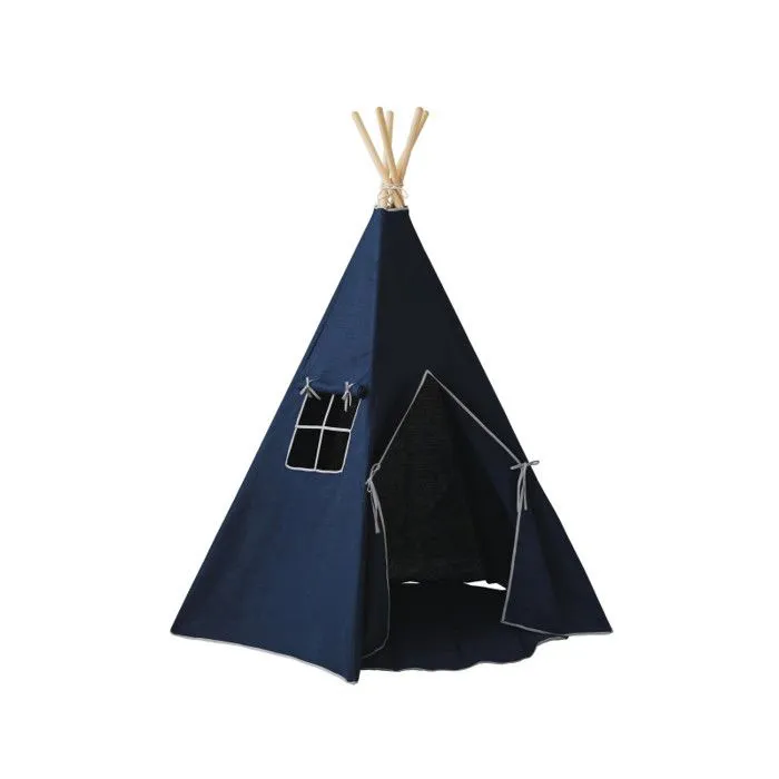 Ensemble tipi et tapis enfant Moi Mili "Bleu Marine" - navy blue - TU-0
