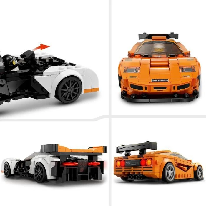 LEGO® Speed Champions 76918 McLaren Solus GT et McLaren F1 LM, Jouet de Voiture, Kit de Maquette-2