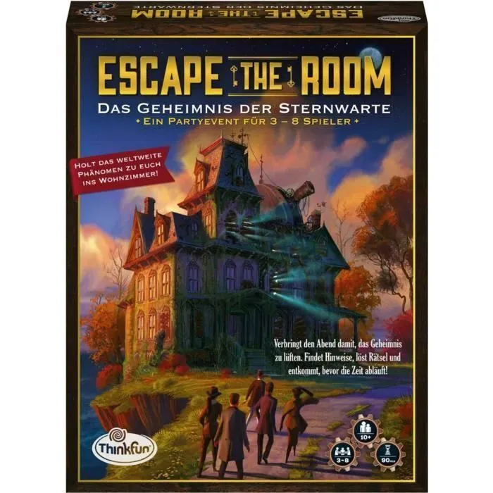 ThinkFun Escape the Room, Party board game, Enfants et adultes, 90 min, Garçon-Fille, 10 année(s), Intérieur-0