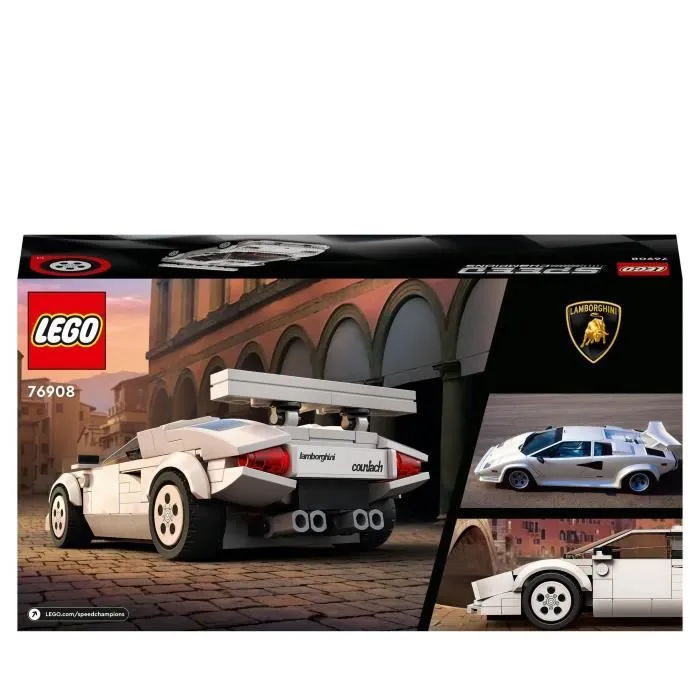 LEGO® 76908 Speed Champions Lamborghini Countach, Jouet modèle de Voiture de Course Pour les Enfants de 8 Ans et Plus-5