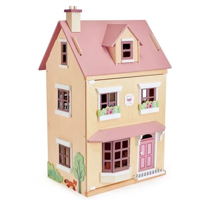 Maison de poupées - Tender Leaf - Villa Foxtail - Bois - 44x37x71cm - Meubles inclus-0
