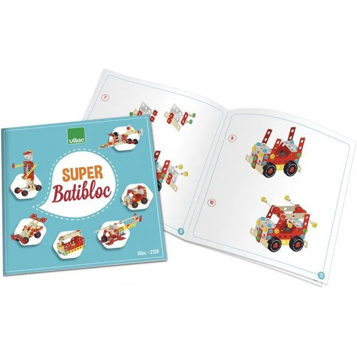 Jouet de construction - VILAC - Super Batibloc - Bois - Rouge - Mixte-4