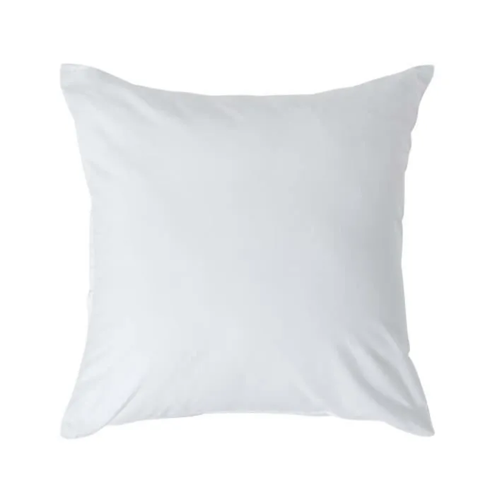 Taie d'oreiller - Homescapes - 40 x 40 cm - 100% Coton Égyptien - 200 fils - Blanc-0