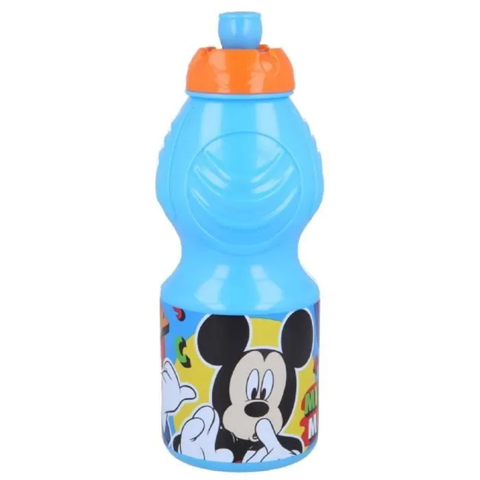 Bouteille d'eau - Disney - Mickey Mouse - 400 ml - Ergonomique - Anti-goutte - Antidérapante-0