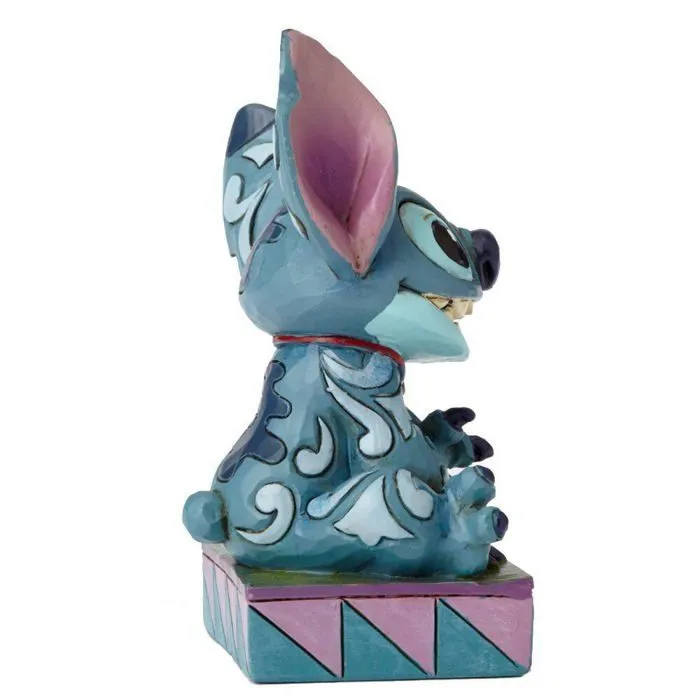 Figurine Stitch Ohana means Family - Disney Tradition by Jim Shore - Effet bois peint à la main - Hauteur 10 cm-3