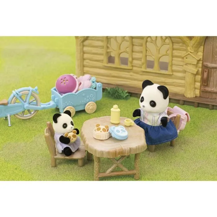 La fille panda, son vélo et sa remorque - SYLVANIAN FAMILIES - 5652 - Pour enfant à partir de 3 ans-5