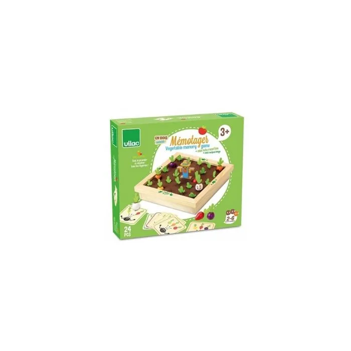 Jeu de mémoire Jour de récolte - Vilac - Mémotager - Enfant - Rouge - 3 ans et plus-2