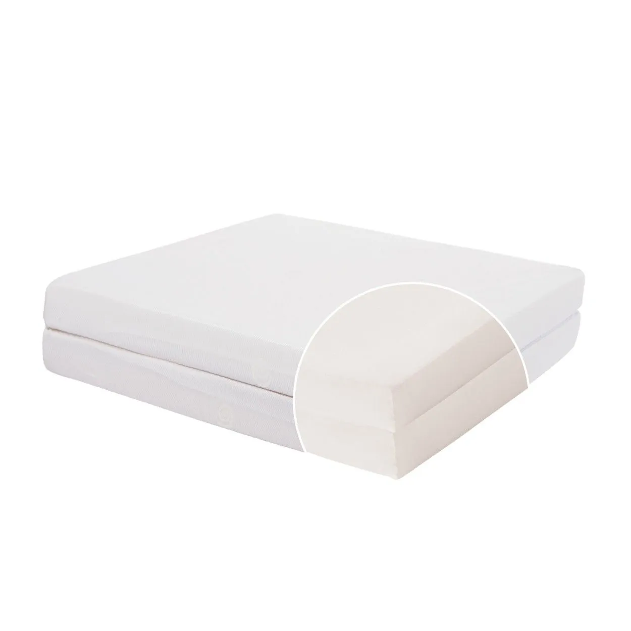 Matelas Bébé Pliant 2 Parties TINEO 60x120x7cm Essentiel Fabriqué En France - Garantie 5 ans-3