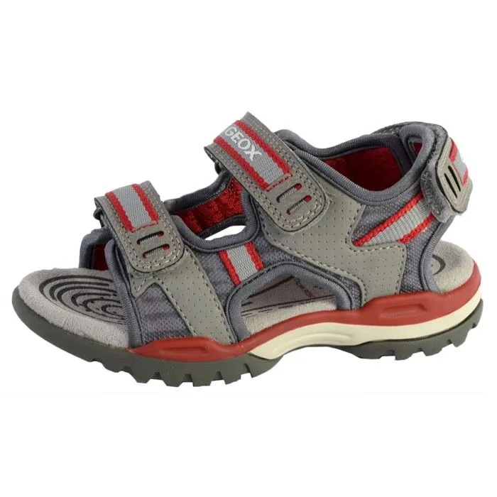 Sandales Garçon - Geox - Borealis - Gris - Scratch - Confortable-0
