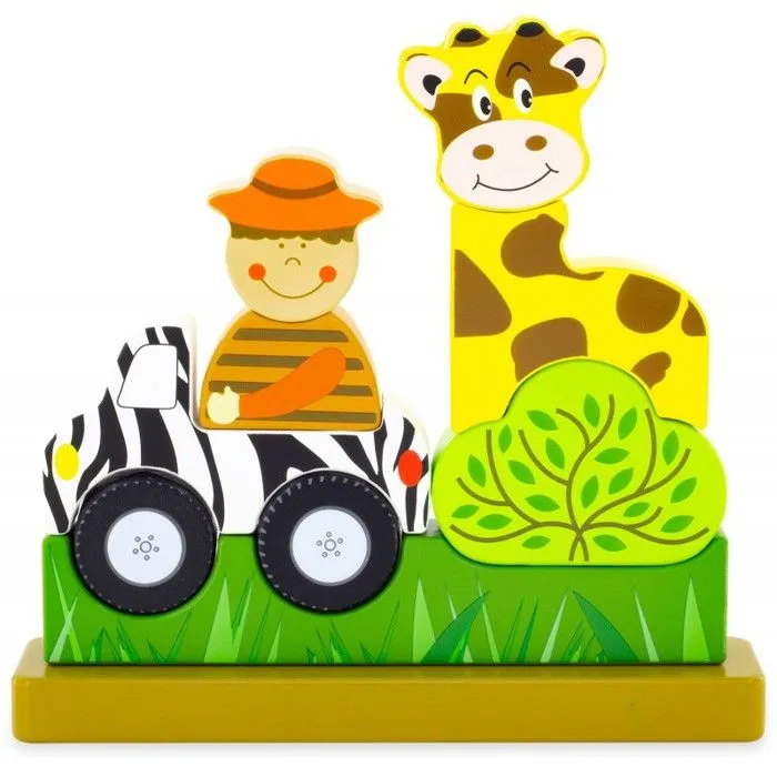 Puzzle magnétique en bois Le Zoo - Ulysse Couleurs d'Enfance - moins de 100 pièces - à partir de 10 mois-1