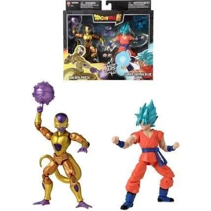 Figurine Dragon Ball Super Dragon Stars 17 cm - Golden Freezer vs Super Saiyan Blue Goku - BANDAI-0