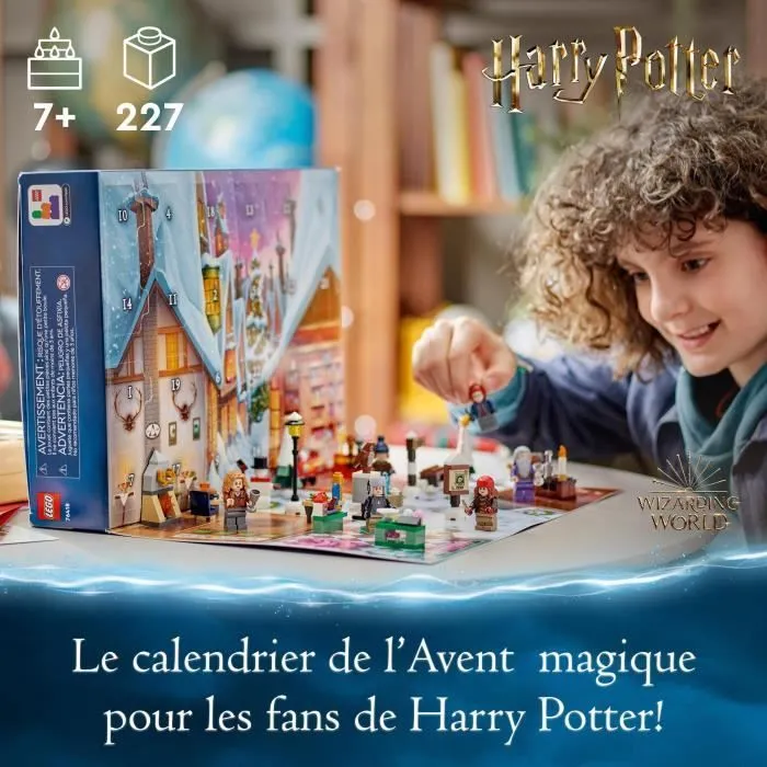 LEGO® Harry Potter 76418 Le Calendrier de l’Avent 2023, avec 24 Cadeaux dont 6 Minifigurines du Village de Pré-au-Lard, Cadeau Noël-5