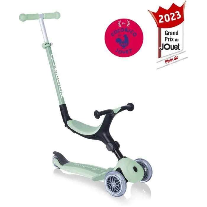 Trottinette 3 roues évolutive - GLOBBER - ACTIVE ECOLOGIC - Pistache - Plastique recyclé - Porteur - Siège large - 15 mois à 9 ans-3