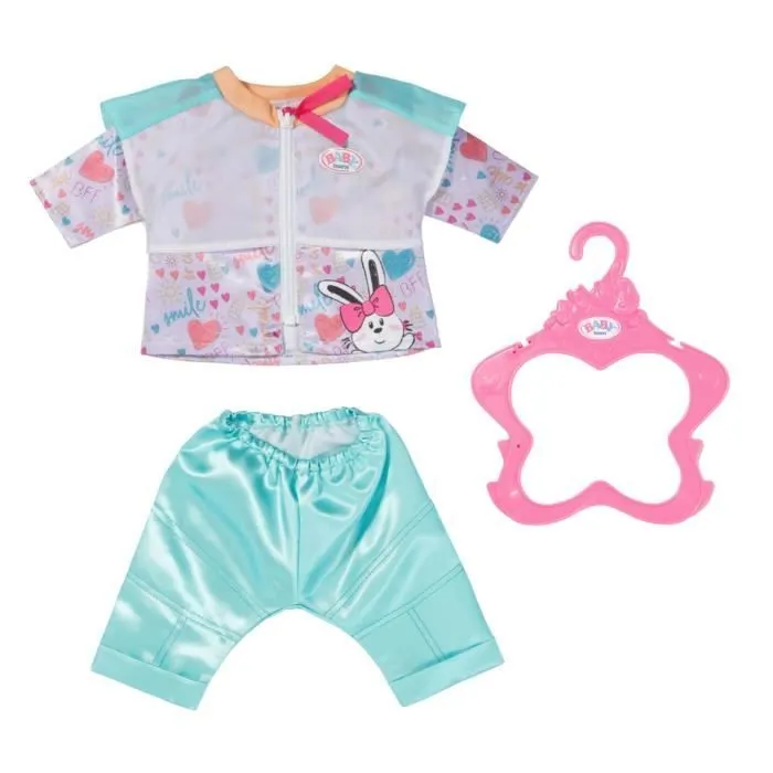 Ensemble d'habits de poupée - ZAPF - BABY BORN TENUE DÉCONTRACTÉE AQUA - Multicolore - 3 ans - Enfant - Fille-0