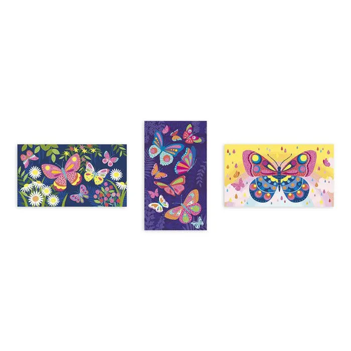 Kit Créatif - Coffret Sables Fluo Papillons-2