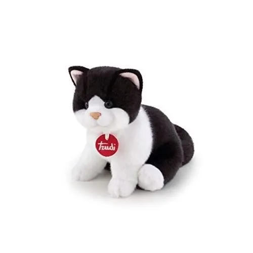 TRUDI- GATTO BRAD 21040-CHAT BLANC ET NOIR, 21040, MULTICOULEURS-0