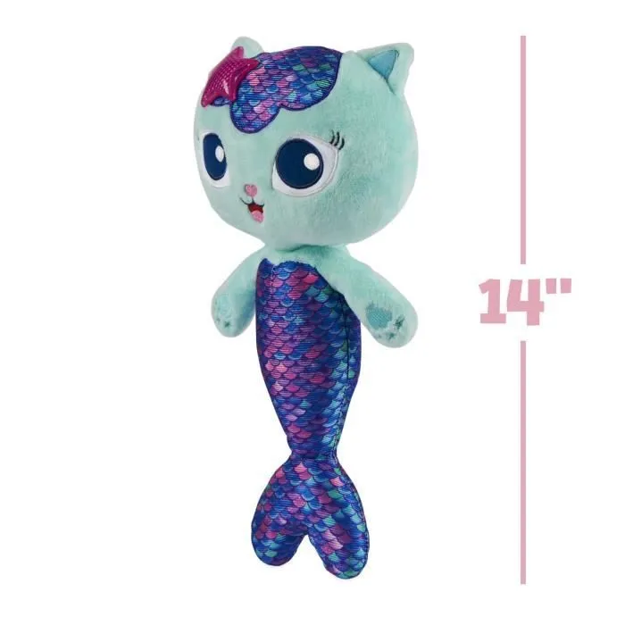 Gabi Mermaid Cat House peluche mascotte interactive chat sirène chat 35 cm Light and Sound-3