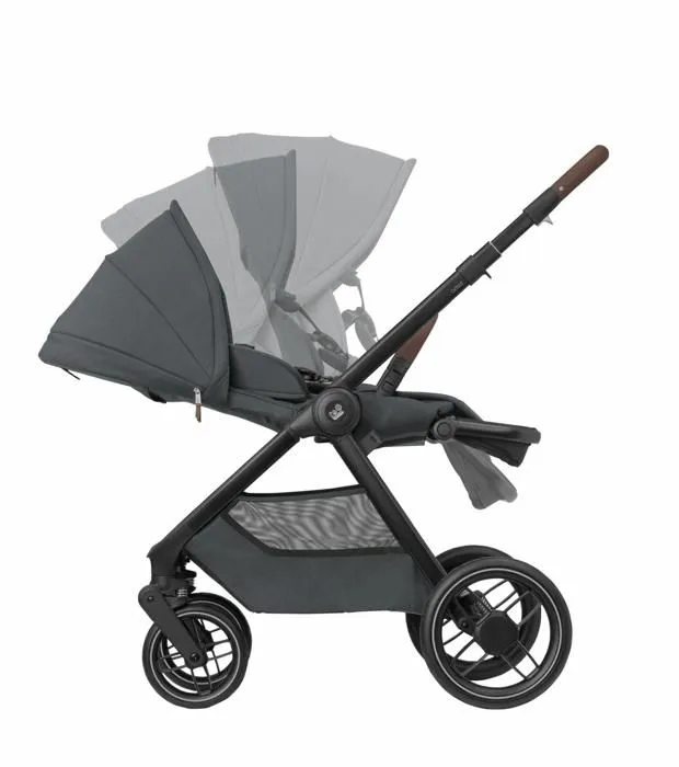 MAXI-COSI poussette Duo Oxford Plus, avec nacelle bébé Sense, de la naissance à 4 ans (22kg), Graphite-2