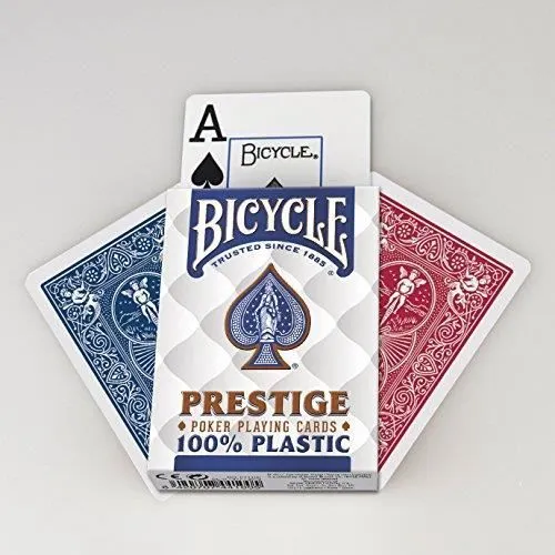 Bicycle F44100 - Prestige - Jeu de Cartes Professionnel en Plastique - Coloris aléatoire F44100-2