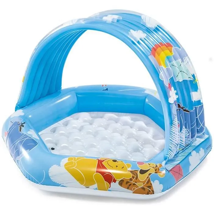 Piscinette gonflable Winnie pour enfants - INTEX - Capacité 41 litres - Design fun et coloré-0
