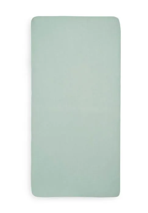 Drap housse matelas Jollein - 511-507-00095 - Drap-Housse en Jersey, 120 cm Longueur x 60 cm Largeur, Vert Cendre-3