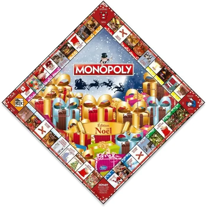 MONOPOLY NOEL - Jeu de plateau - WINNING MOVES-2