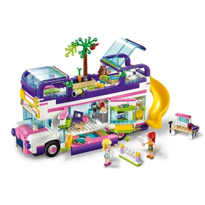 LEGO® Friends 41395 Le Bus de l’Amitié avec Maison de Poupée, Jouet avec Piscine et Toboggan, pour Enfant 8 ans et +-1