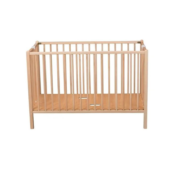 COMBELLE Lit pliant bYnbYn 60x120 cm RomYno Vernis naturel-4