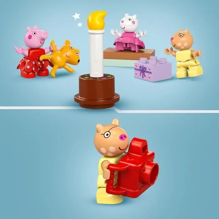 LEGO® DUPLO® 10433 La fête d’anniversaire chez Peppa Pig - Jouet à Construire dès 2 Ans-2
