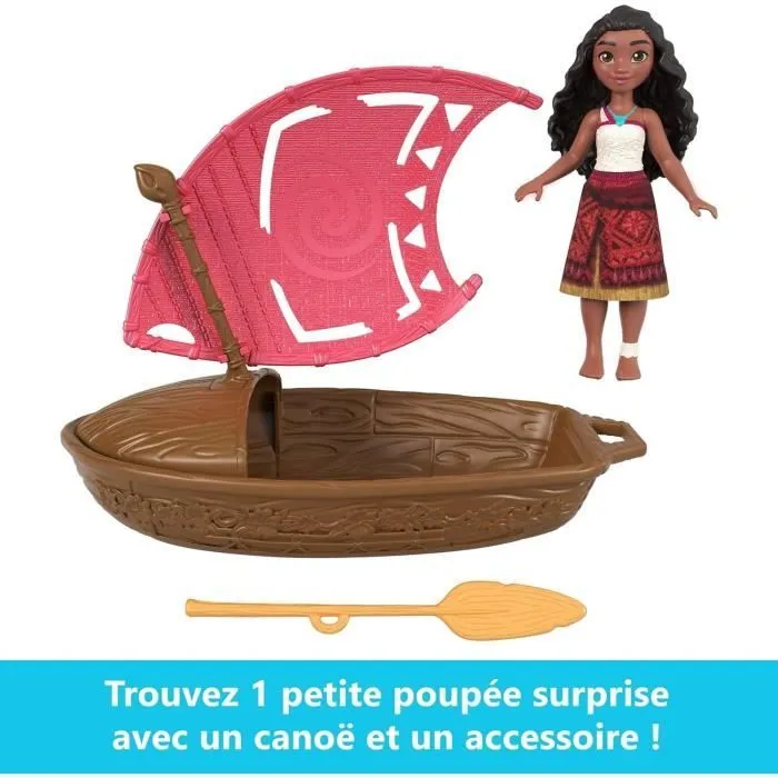 MATTEL Disney Vaiana 2 Pirogue et ses 3 surprises JBT68-2