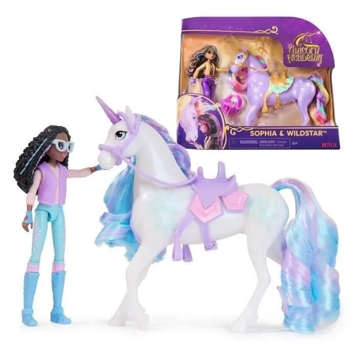 SPIN MASTER COFFRET LICORNE ET POUPEE GLACIER ET LAYLA Unicorn Academy-0