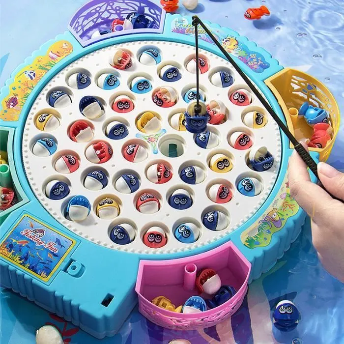 Jeu de Société Peche a la Ligne Enfant - ZGEER - Peche a la Ligne Enfant - Mixte - Enfant - 3 ans - Blanc-1
