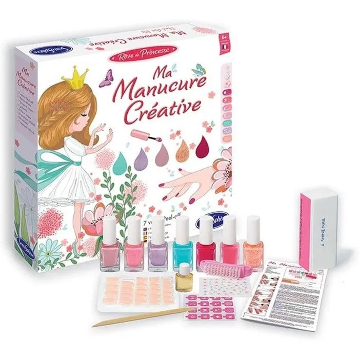 Kit enfant - Rêve de princesse - Ma manucure créative - 7 vernis - SENTOSPHERE-1