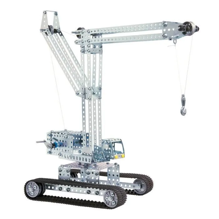 Jeu de construction grue acier argent 522-pièce - EITECH-3