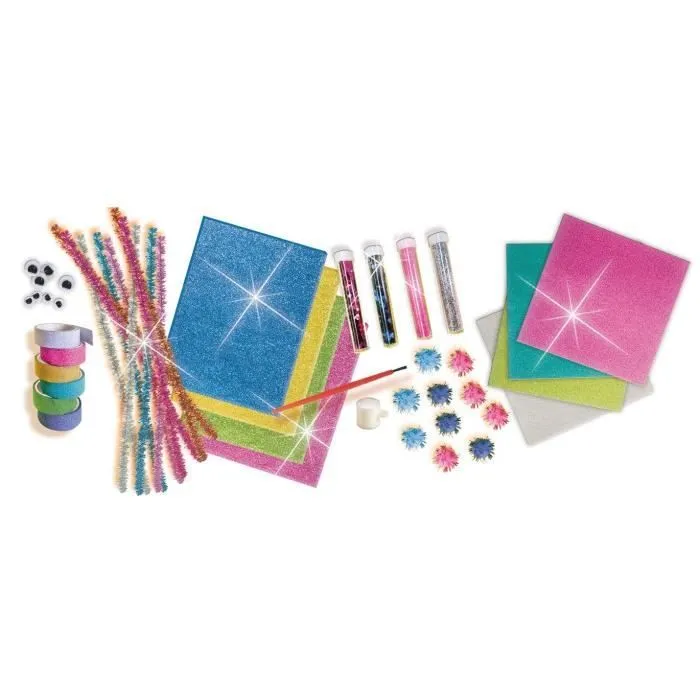Kit de bricolage à paillettes SES CREATIVE - Garçon et fille - Plus de 5 ans - Multicolore-1