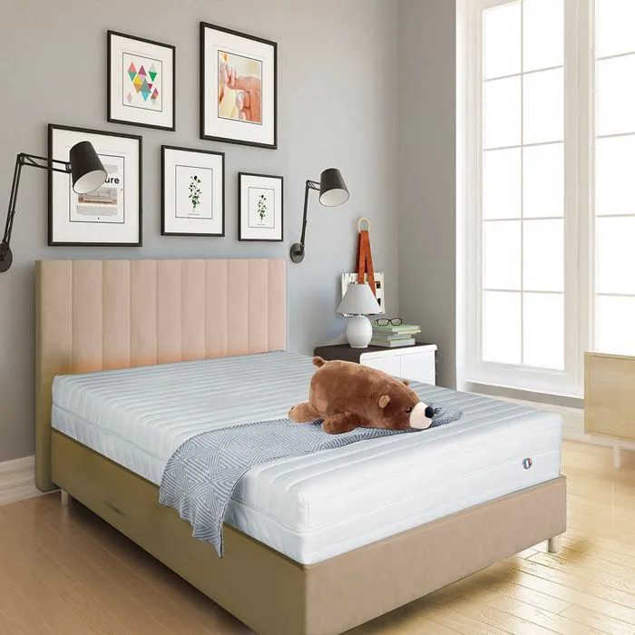 Matelas KLO 90x190 cm | Mousse Haute Densité | Blanc-1