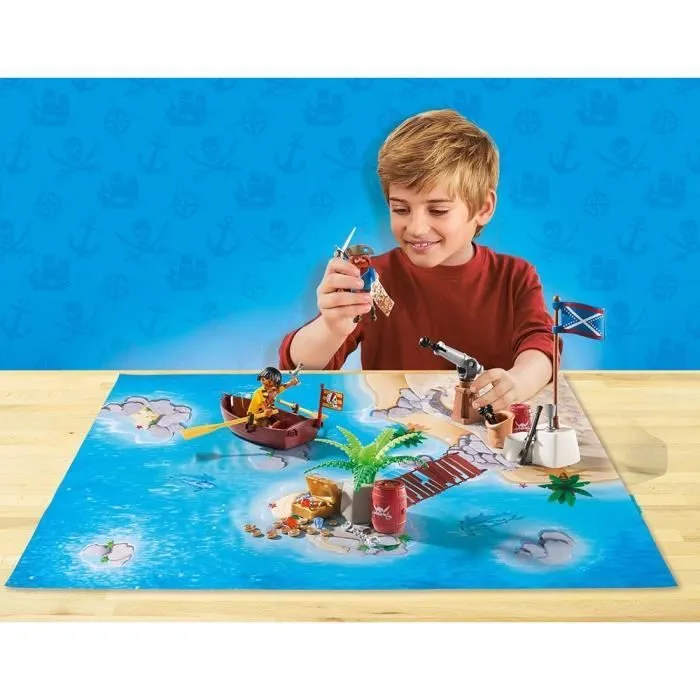 Figurines Personnages - PLAYMOBIL - Jeu Pirates - Plastique - 25x7,5x19 cm - A partir de 3 ans-1