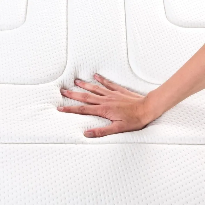 Surmatelas antiallergique Visco Classic Blanc - 150x190cm - 5cm (3cm + 2cm)-3
