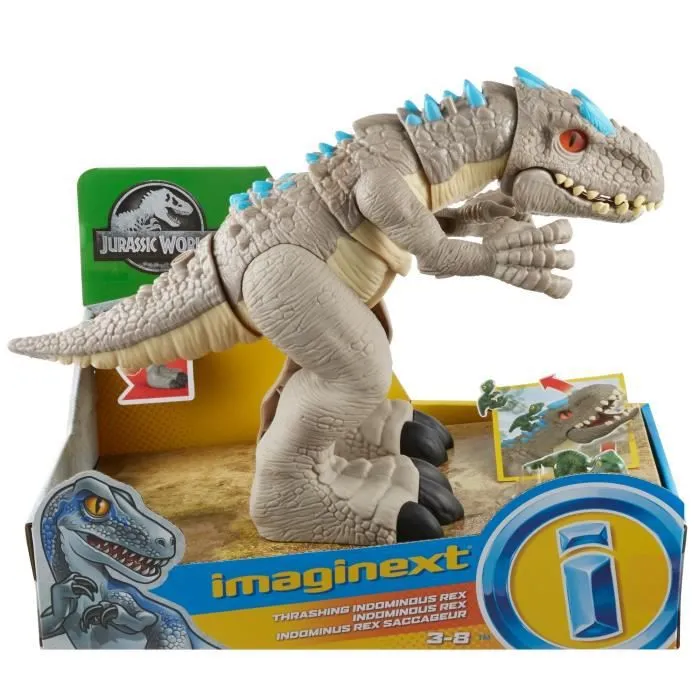 Figurine Indominus Rex Fisher-Price Imaginext - Jurassic World - Gris-4