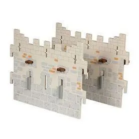 Figurines Personnages - 60023 Figurine Accessoire Set 4 Château Du Armes 2 Grands Murs-0