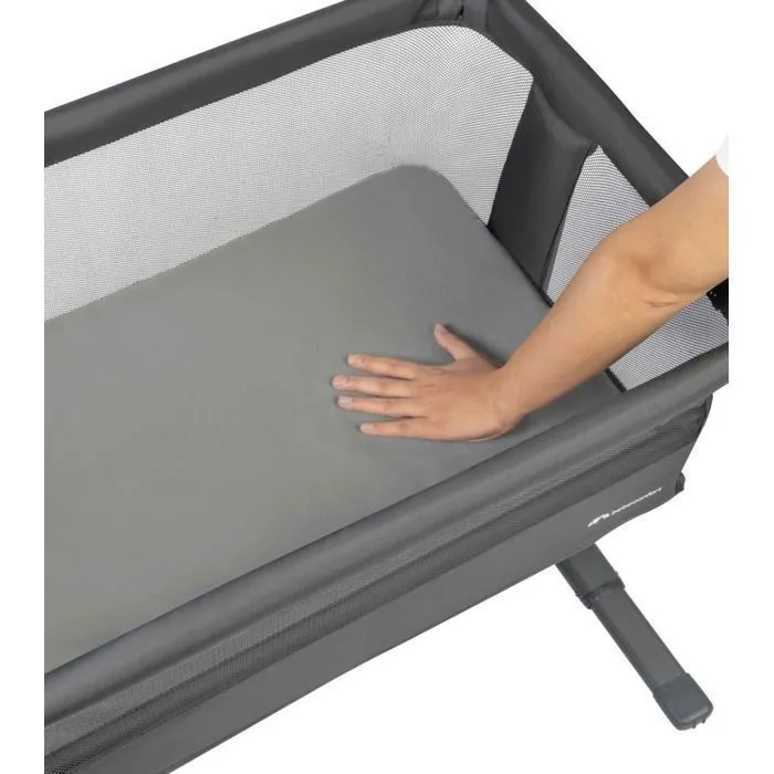 BEBECONFORT Zina Berceau Bebe & Cododo, 0-6 Mois (0-9 kg), Berceau Pliable, 5 Positions de Hauteur Réglables, Mineral Graphite-2
